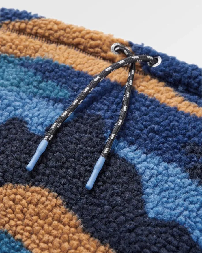 Passenger Clothing Mulled Recycled Sherpa Fleece Snood Scenic Navy WomenMen Scarves and Neckwear