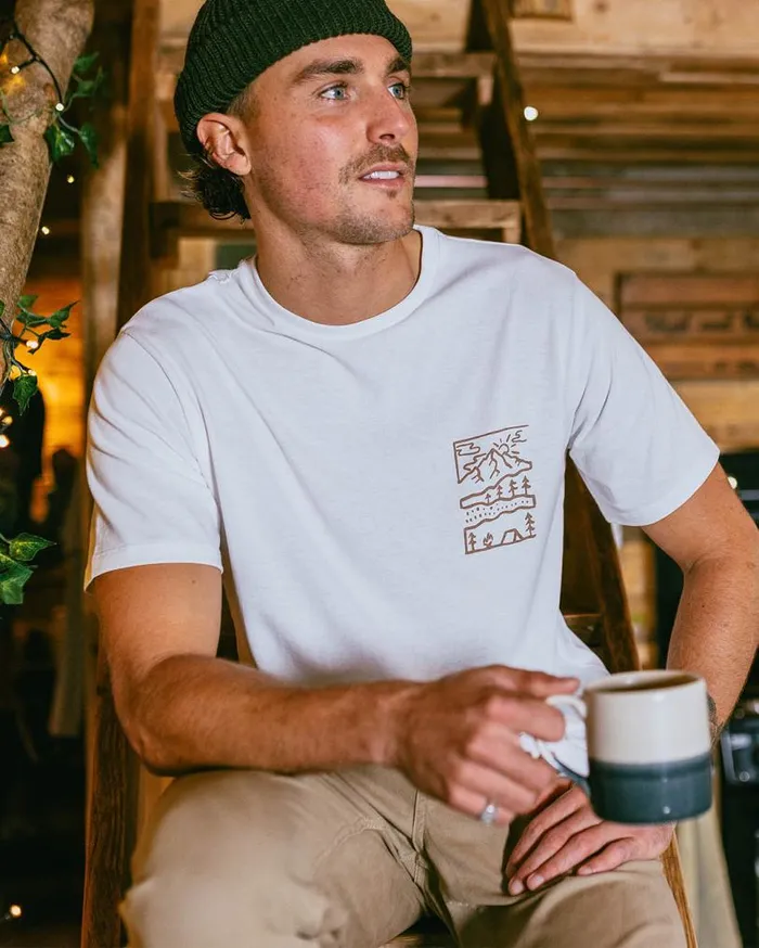 Passenger Clothing Nature Recycled Cotton TShirt White Men TShirts and Vests
