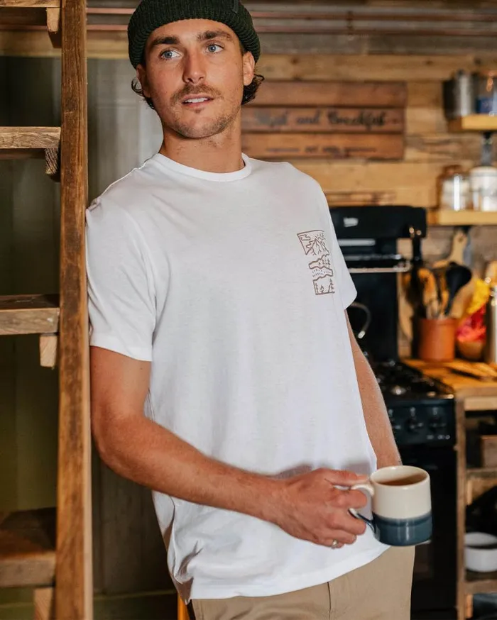 Passenger Clothing Nature Recycled Cotton TShirt White Men TShirts and Vests