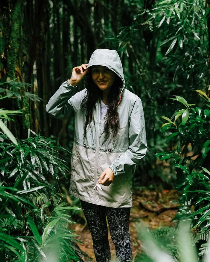 Passenger Clothing Nimbin Recycled Full Zip Water Resistant Jacket Pistachio Women Activewear