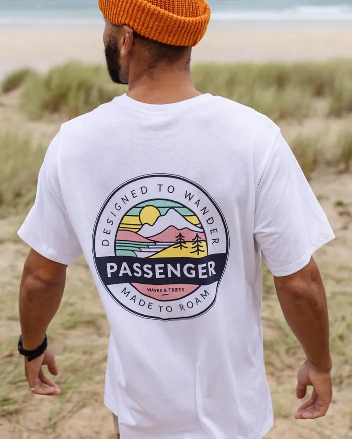 Passenger Clothing Odyssey Recycled Cotton TShirt White Men TShirts and Vests