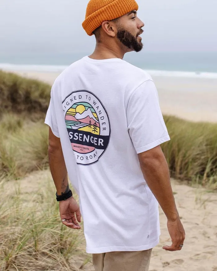 Passenger Clothing Odyssey Recycled Cotton TShirt White Men TShirts and Vests