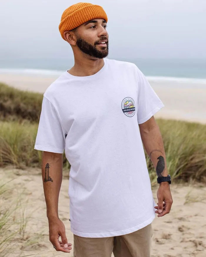 Passenger Clothing Odyssey Recycled Cotton TShirt White Men TShirts and Vests