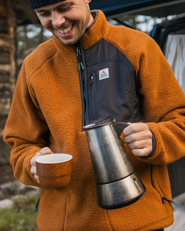 Passenger Clothing Offgrid 20 Recycled Sherpa Fleece Glazed Ginger Men Fleece