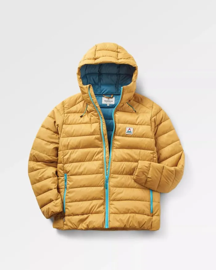Passenger Clothing Pow Recycled 20 Insulated Jacket Mustard Gold Women Jackets