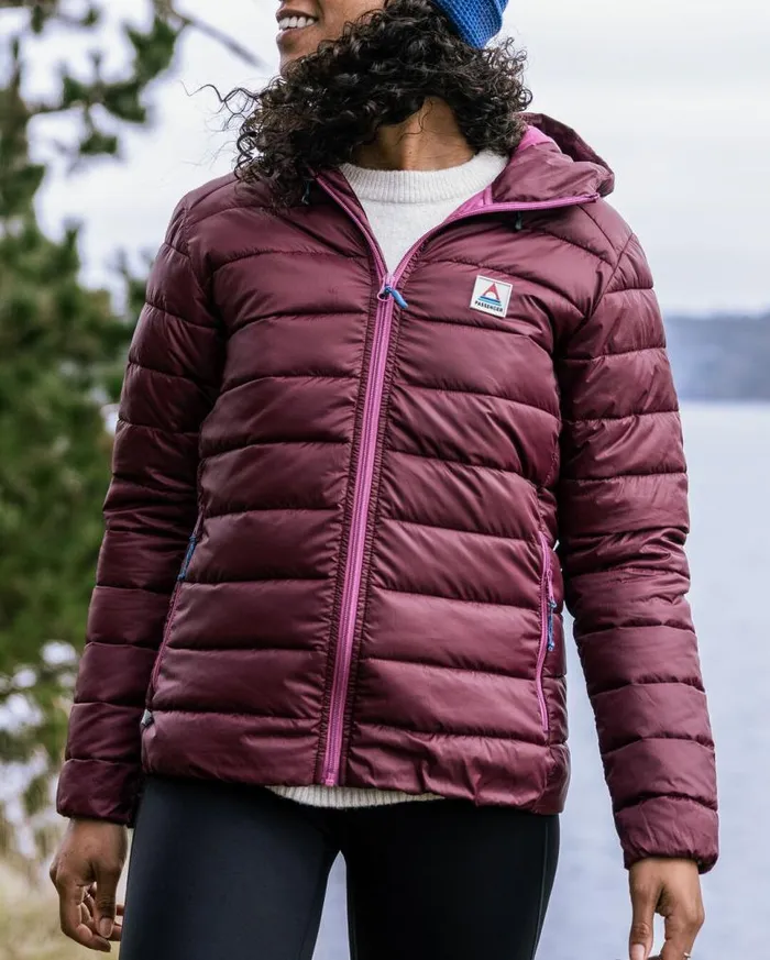 Passenger Clothing Pow Recycled 20 Insulated Jacket Wine Women Jackets