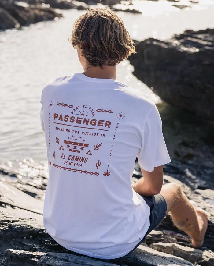 Passenger Clothing Roam Free Recycled Cotton TShirt White Men TShirts and Vests