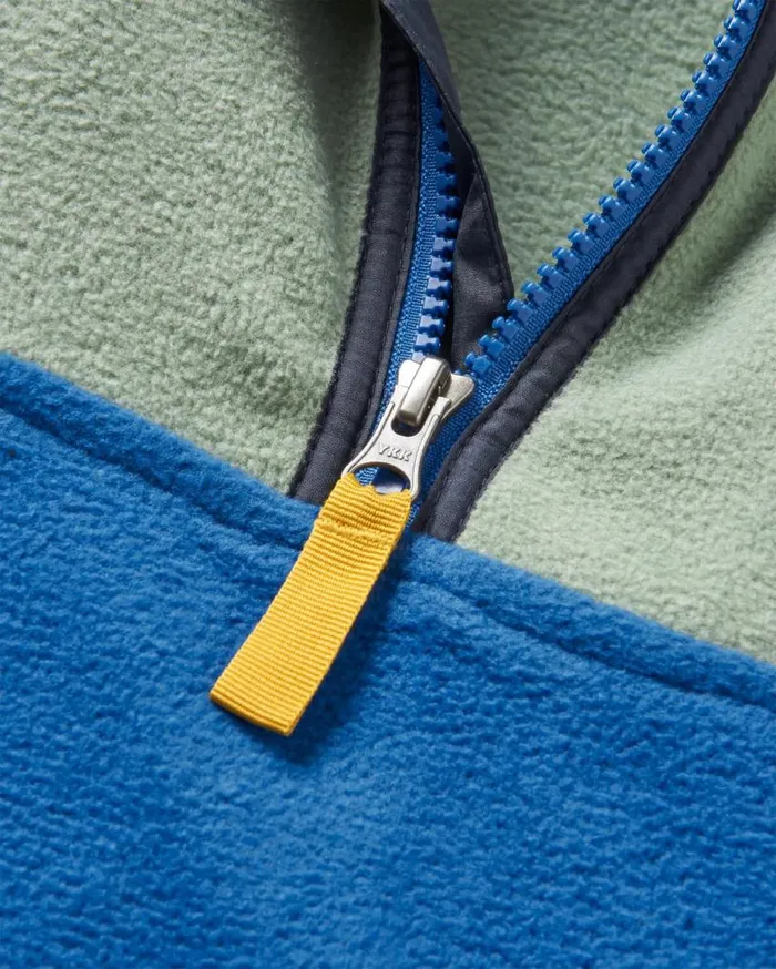 Passenger Clothing Set Off Recycled Polar 14 Zip Fleece Pistachiotrue Blue Men Fleece