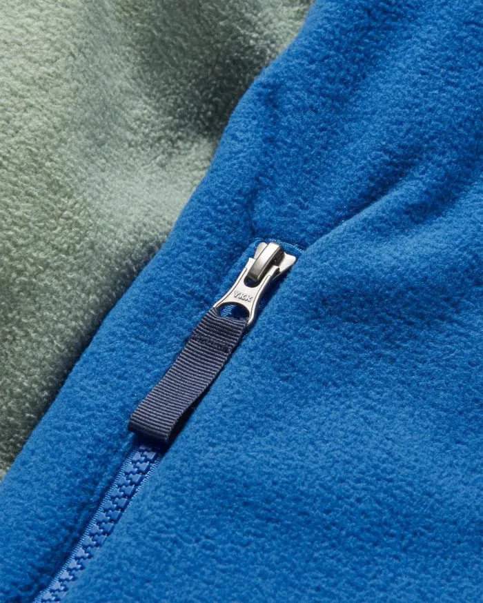 Passenger Clothing Set Off Recycled Polar 14 Zip Fleece Pistachiotrue Blue Men Fleece