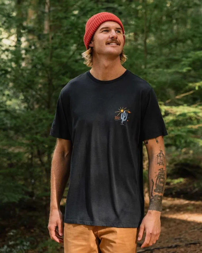 Passenger Clothing Tizana Recycled Cotton TShirt Black Men TShirts and Vests
