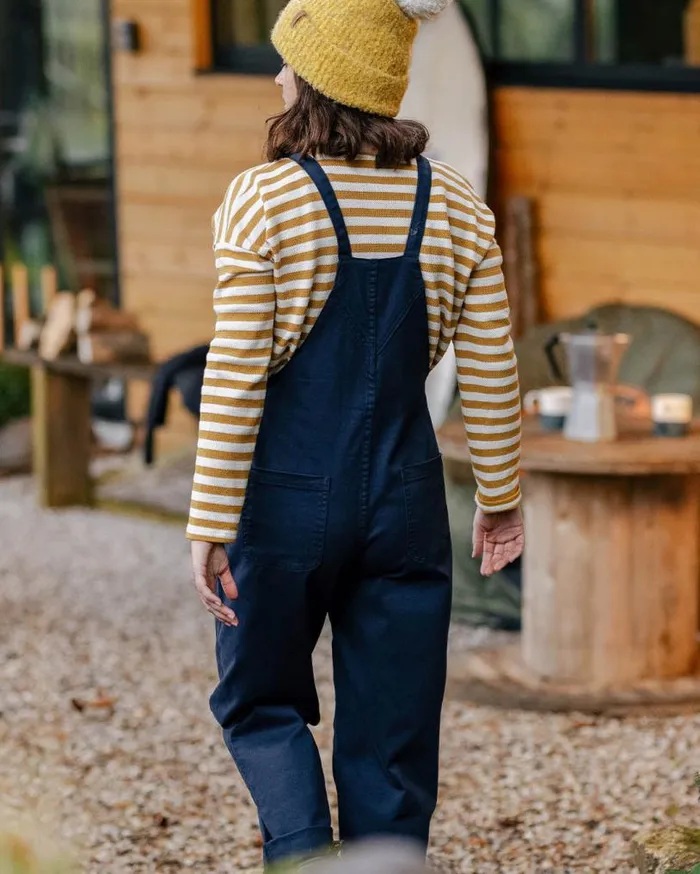 Passenger Clothing Verglass Dungarees Deep Navy Women Dungarees and Trousers