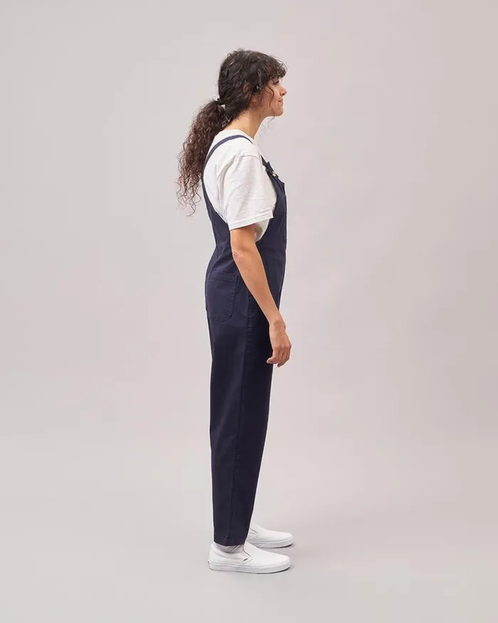 Passenger Clothing Verglass Dungarees Deep Navy Women Dungarees and Trousers