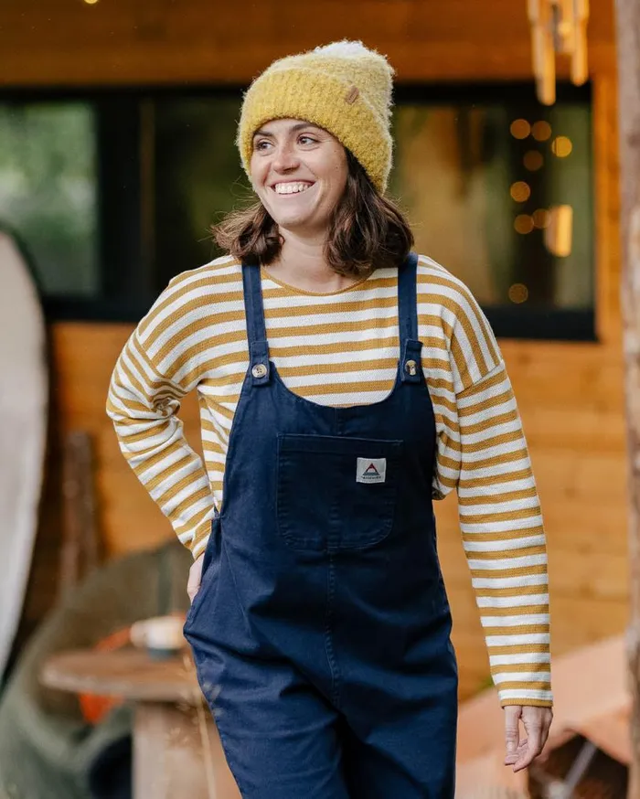 Passenger Clothing Verglass Dungarees Deep Navy Women Dungarees and Trousers