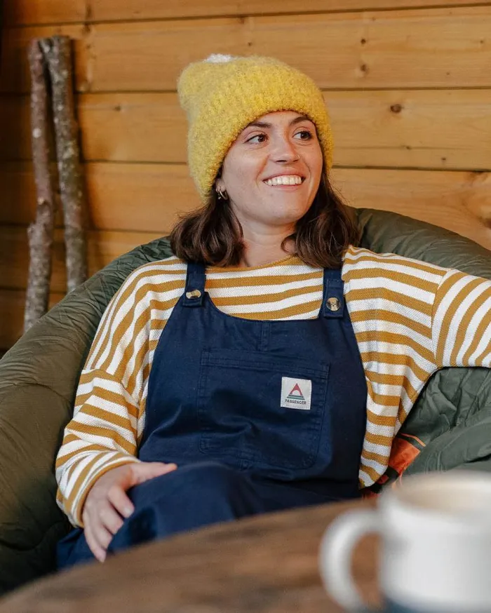 Passenger Clothing Verglass Dungarees Deep Navy Women Dungarees and Trousers