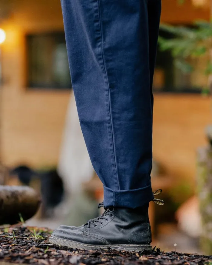 Passenger Clothing Verglass Dungarees Deep Navy Women Dungarees and Trousers