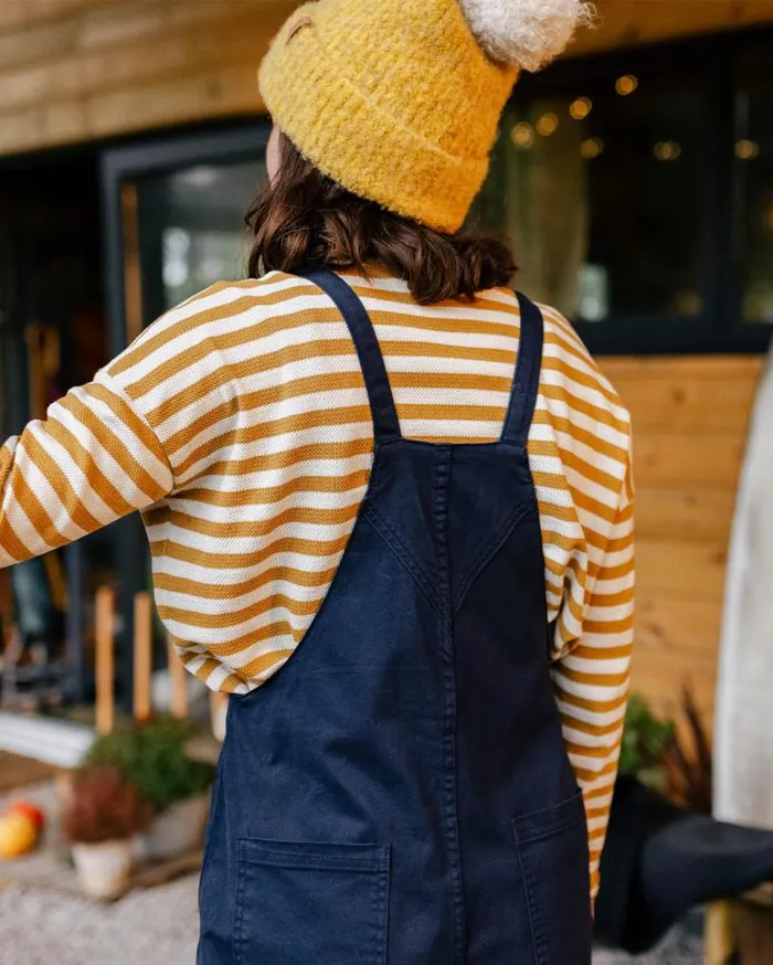 Passenger Clothing Verglass Dungarees Deep Navy Women Dungarees and Trousers