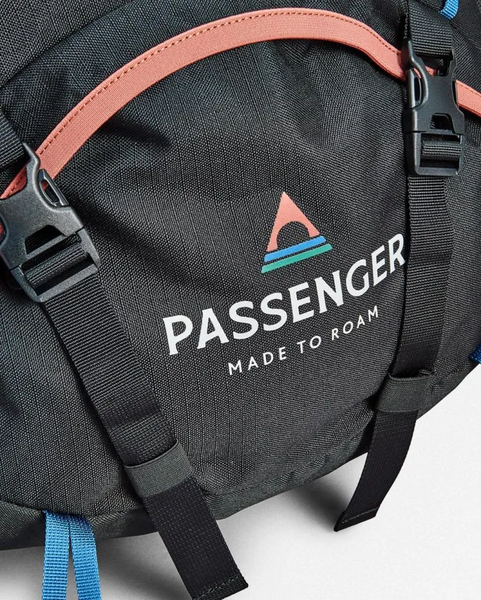 Passenger Clothing Wayfarer Recycled 65L Backpack Black WomenMen Backpacks and Bags