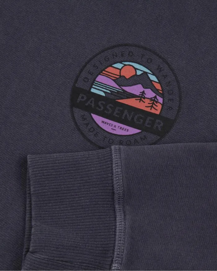 Passenger Clothing Wilds Recycled Cotton Oversized Sweatshirt Charcoal Women Hoodies and Sweatshirts