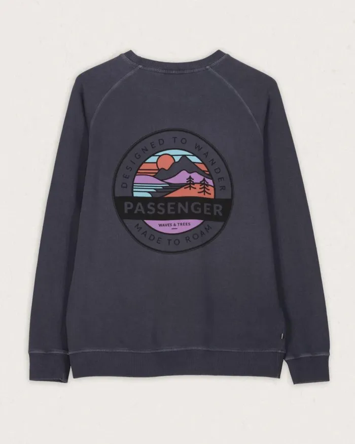 Passenger Clothing Wilds Recycled Cotton Oversized Sweatshirt Charcoal Women Hoodies and Sweatshirts