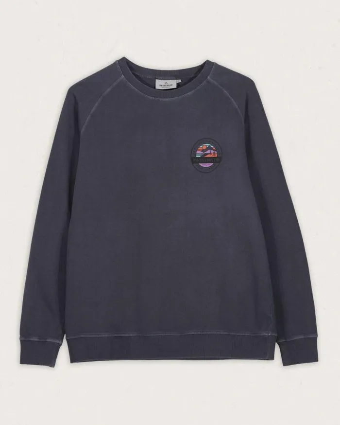Passenger Clothing Wilds Recycled Cotton Oversized Sweatshirt Charcoal Women Hoodies and Sweatshirts
