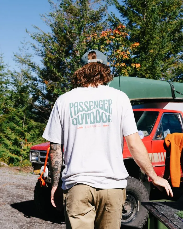 Passenger Clothing Yuca Organic Cotton TShirt Birch Marl Men TShirts and Vests