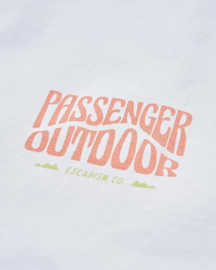 Passenger Clothing Yuca Recycled Relaxed Fit TShirt White Men TShirts and Vests