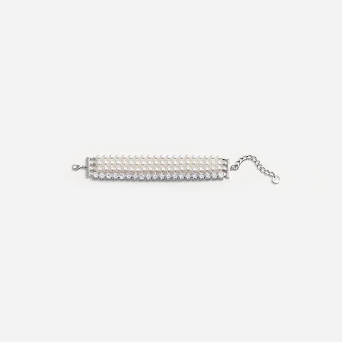 Pearl Diamante Bracelet Women Self Portrait Jewellery Pearl Diamante Bracelet Women Self Portrait Jewellery