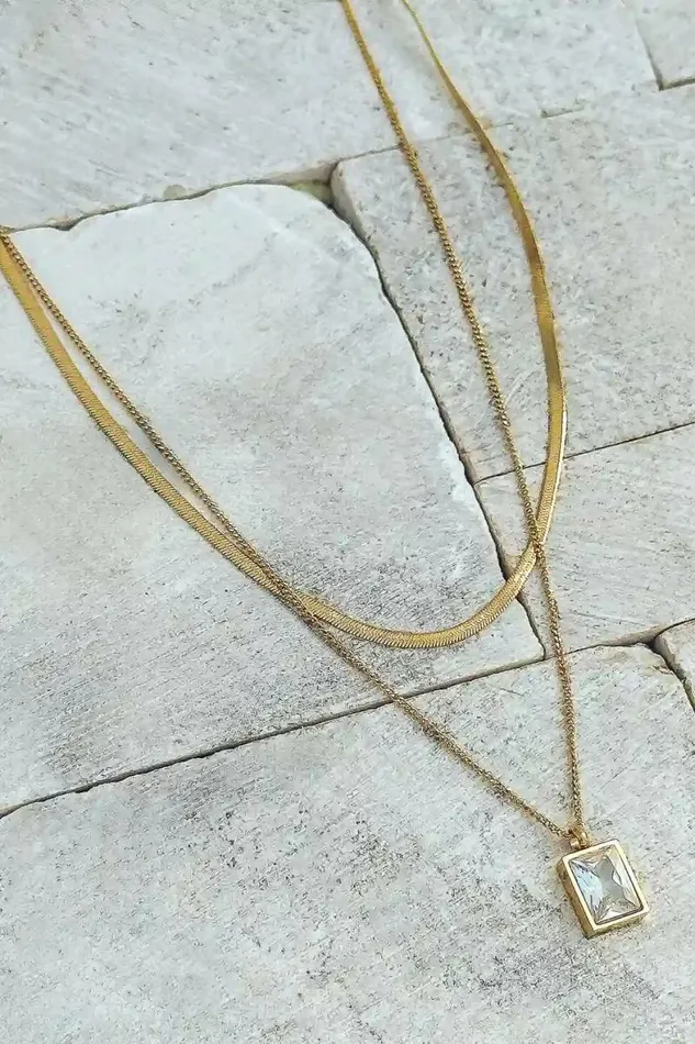 Perona Layered Necklace Gold Women Bohme Jewelry