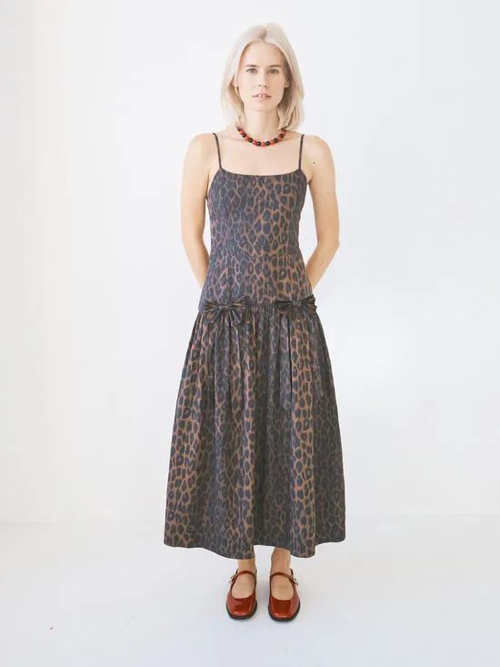 Persephone Midi Dress Dark Leopard Women Dresses Lisa Says Gah