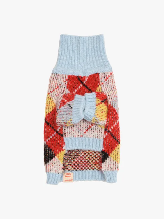 Pet Women Dog Sweater Cirque Argyle Lisa Says Gah