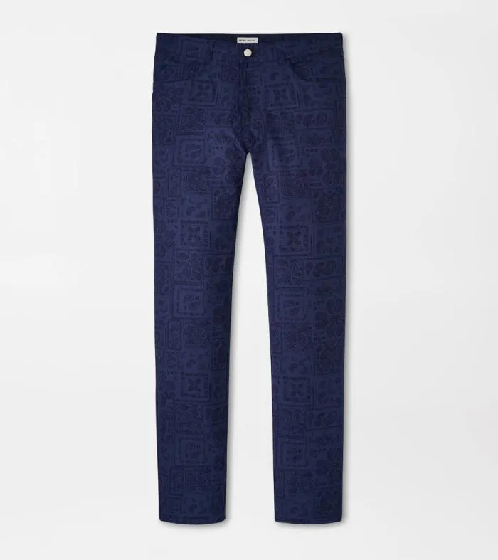 Peter Millar Pants GolfMen Eb66 Delos Paisley Performance FivePocket Pant