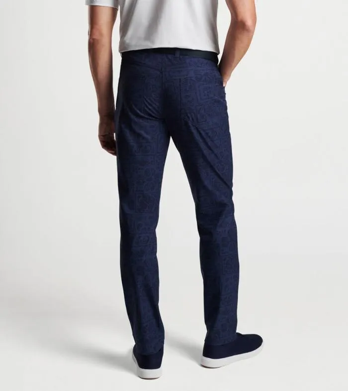 Peter Millar Pants GolfMen Eb66 Delos Paisley Performance FivePocket Pant