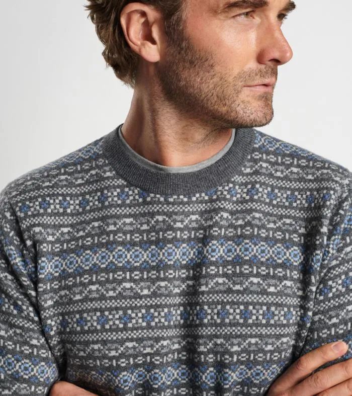Peter Millar Sweaters Men Conway Wool Cashmere Fair Isle Crew