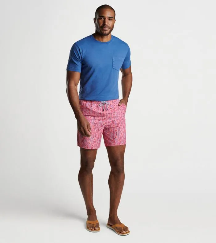 Peter Millar Swim Trunks Men Shoots And Flowers Swim Trunk
