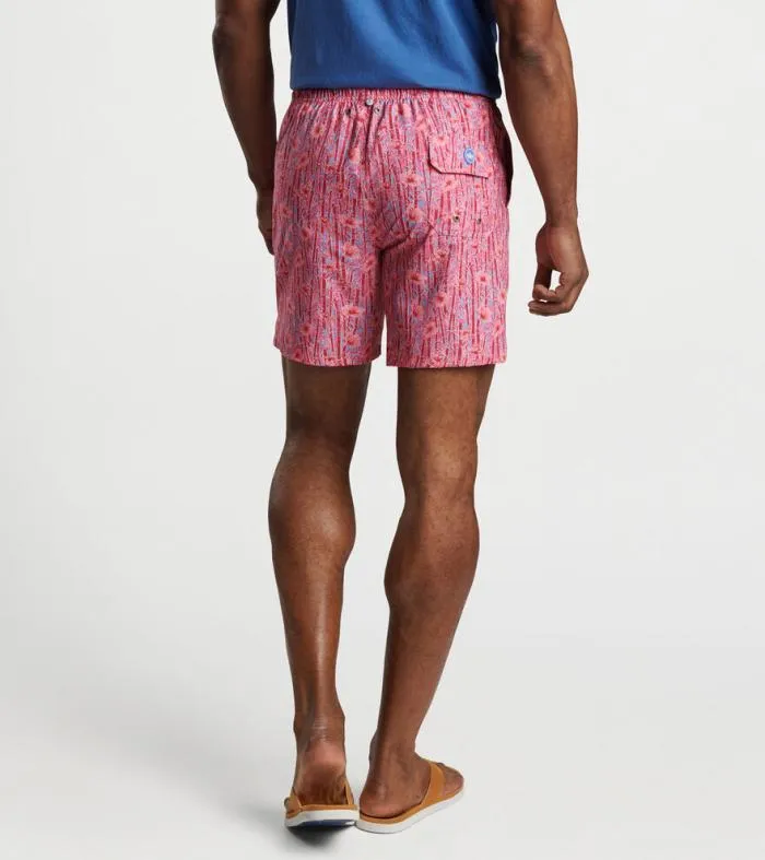 Peter Millar Swim Trunks Men Shoots And Flowers Swim Trunk