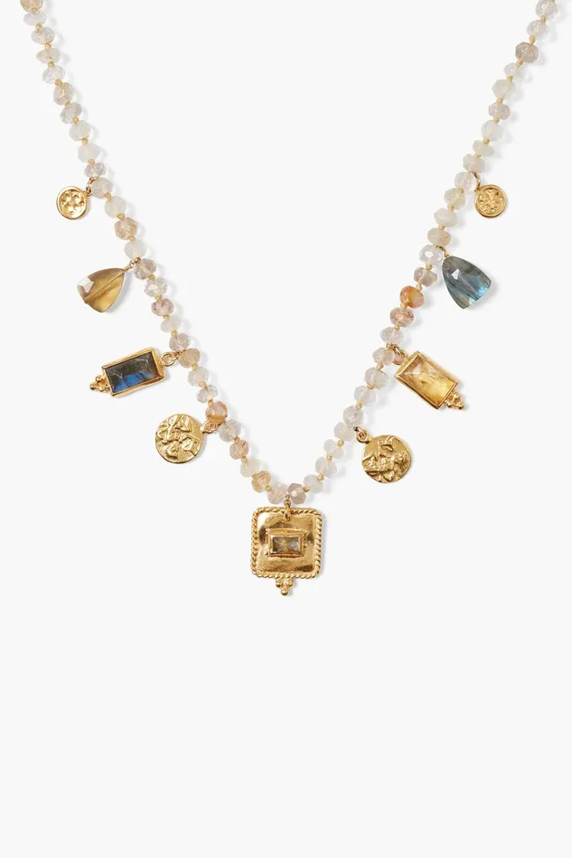 Pilar Charm Necklace Rutilated Quartz Women Chan Luu Necklaces