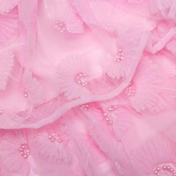 Pink Jersey And Tulle Dress WomenKids Self Portrait Flower Girl Pink Jersey And Tulle Dress WomenKids Self Portrait Flower Girl