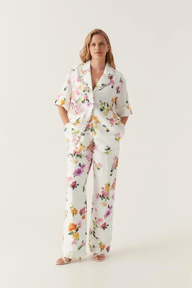 Portray Relaxed Pant Scattered Floral Women Aje Pants