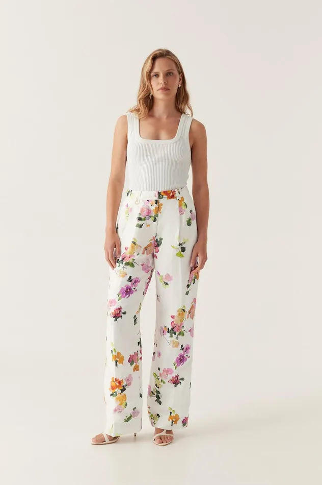 Portray Relaxed Pant Scattered Floral Women Aje Pants