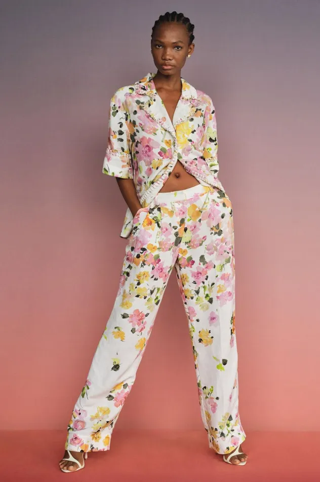 Portray Relaxed Pant Scattered Floral Women Aje Pants