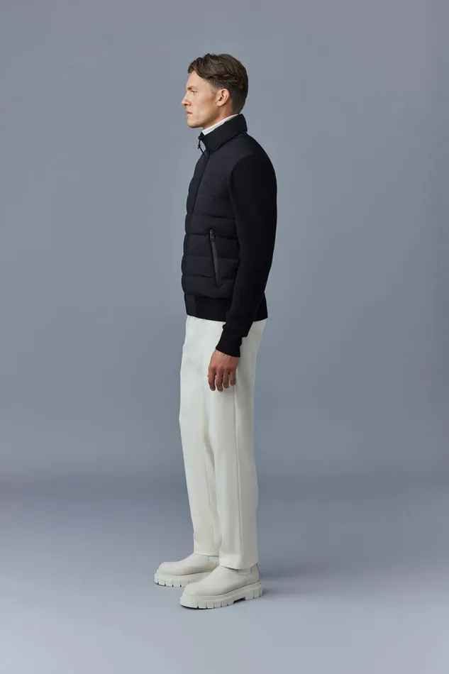 Puffer Men Mackage HANEYCITY Hybrid Light Down Jacket Black Puffer Men Mackage HANEYCITY Hybrid Light Down Jacket Black