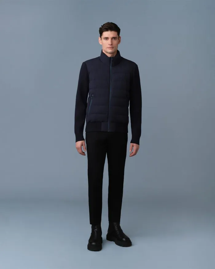 Puffer Men Mackage HANEYCITY Hybrid Light Down Jacket Black Puffer Men Mackage HANEYCITY Hybrid Light Down Jacket Black
