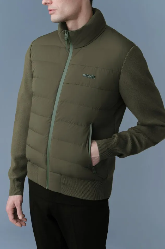 Puffer Men Mackage HANEYCITY Hybrid Light Down Jacket Black Puffer Men Mackage HANEYCITY Hybrid Light Down Jacket Black