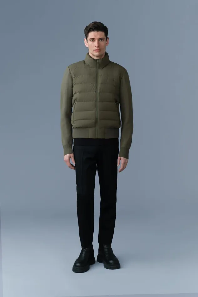 Puffer Men Mackage HANEYCITY Hybrid Light Down Jacket Black Puffer Men Mackage HANEYCITY Hybrid Light Down Jacket Black