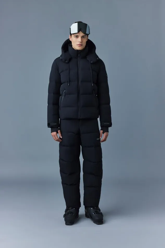 Puffer Men Mackage SAMUELSKI Medium Down Jacket With Hood Sky Blue Puffer Men Mackage SAMUELSKI Medium Down Jacket With Hood Sky Blue