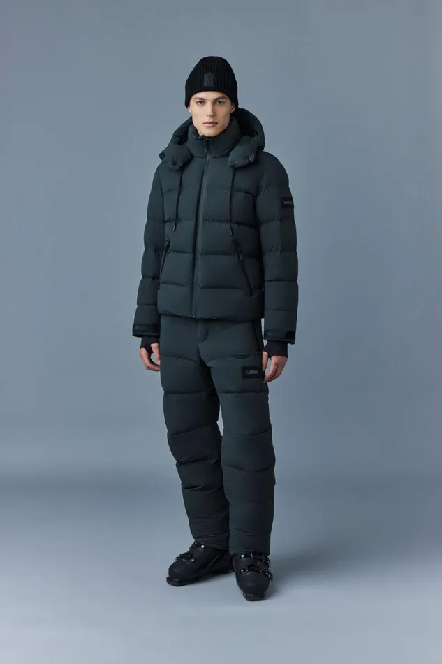 Puffer Men Mackage SAMUELSKI Medium Down Jacket With Hood Sky Blue Puffer Men Mackage SAMUELSKI Medium Down Jacket With Hood Sky Blue