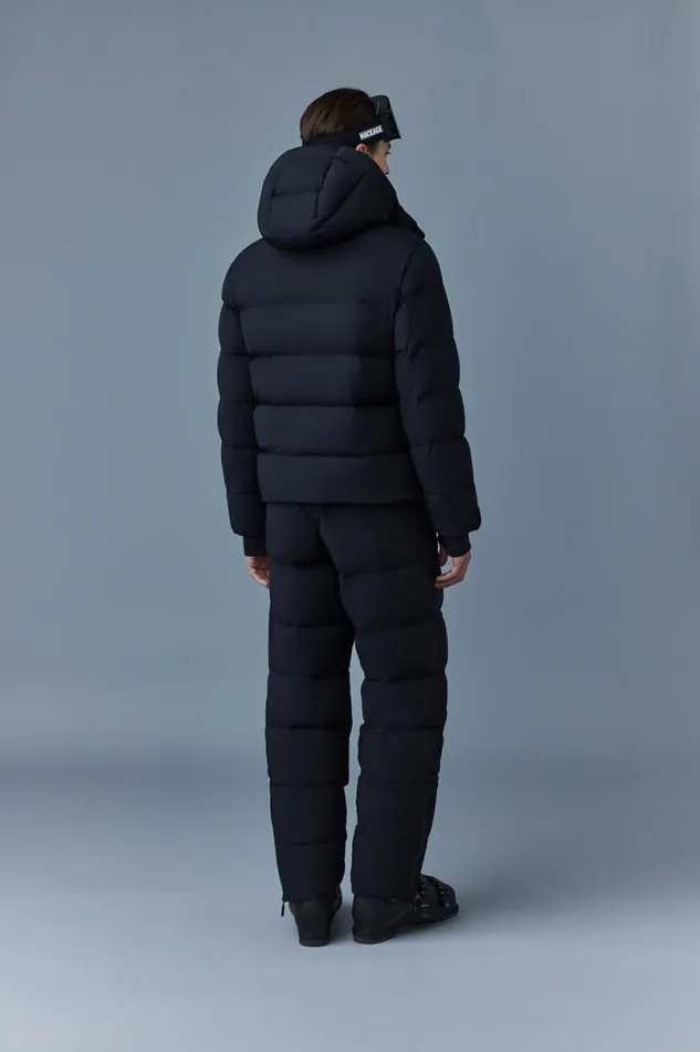 Puffer Men Mackage SAMUELSKI Medium Down Jacket With Hood Sky Blue Puffer Men Mackage SAMUELSKI Medium Down Jacket With Hood Sky Blue
