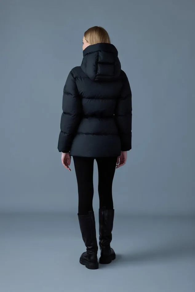 Puffers Women Mackage FREYASW Softwash Crinkle Down Jacket Black