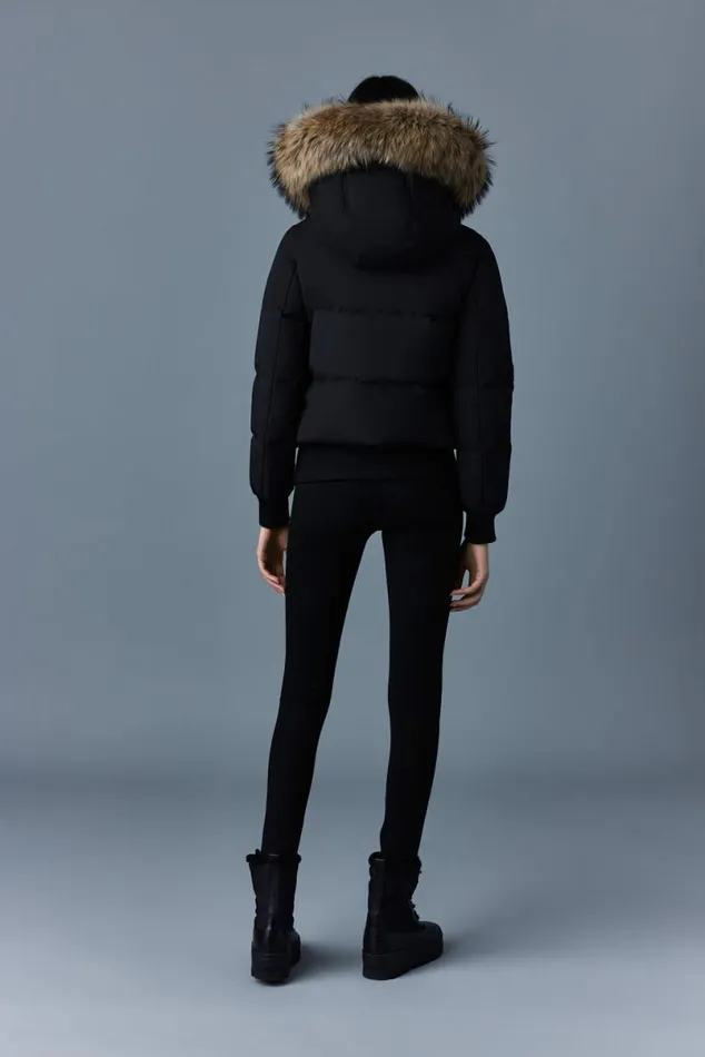 Puffers Women Mackage NEFIFZ Down Jacket With Removable Fur Trimmed Hood Black Puffers Women Mackage NEFIFZ Down Jacket With Removable Fur Trimmed Hood Black
