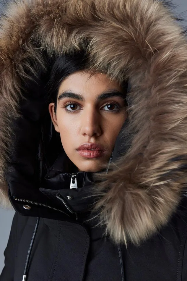 Puffers Women Mackage NEFIFZ Down Jacket With Removable Fur Trimmed Hood Black Puffers Women Mackage NEFIFZ Down Jacket With Removable Fur Trimmed Hood Black
